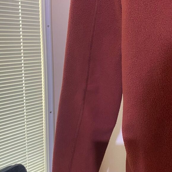 LL Bean Trail Fleece Mens Size Medium Regular Full Zip Jacket Brown Rust - Picture 8 of 10